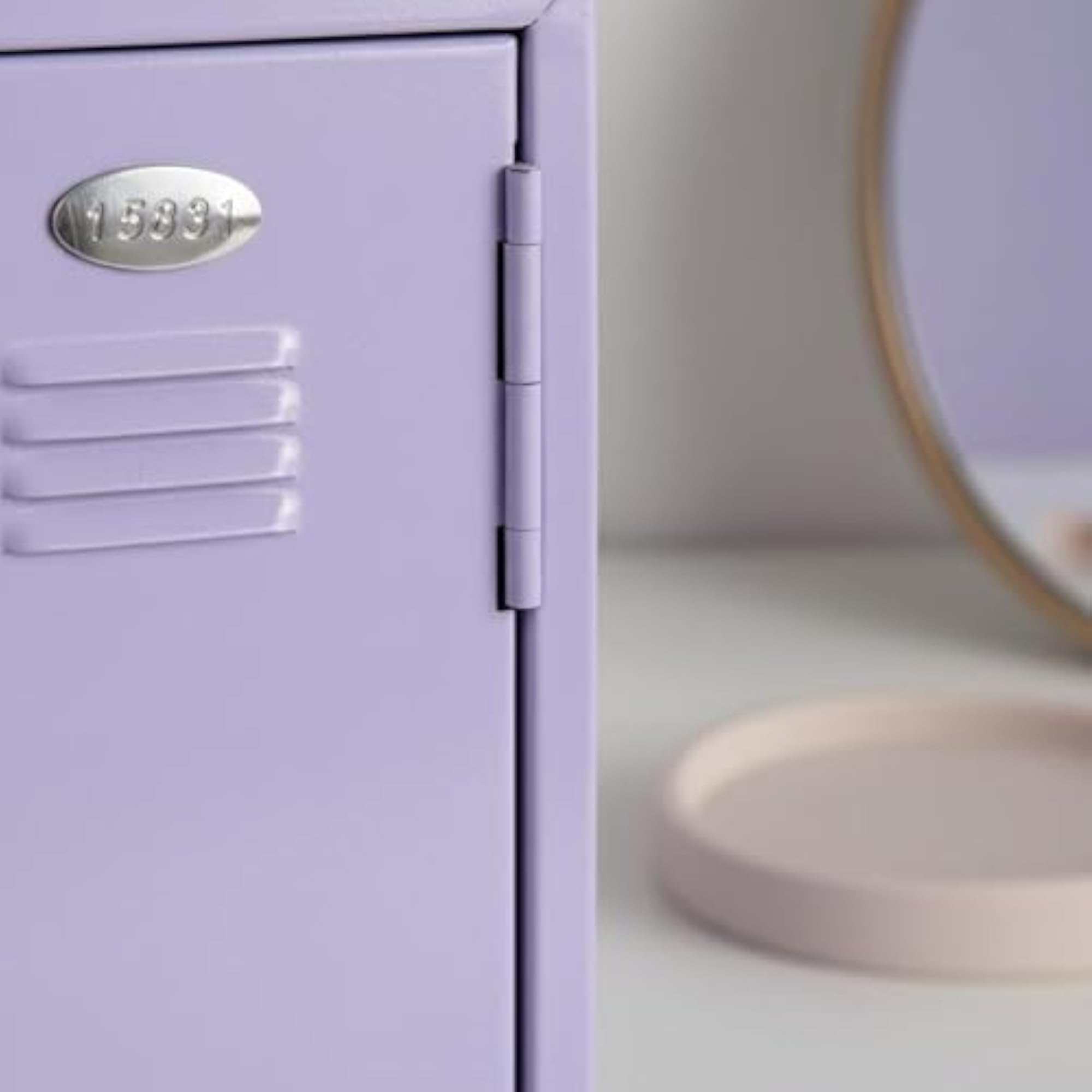 Lockable Compact Cosmetic Storage Cabinet for Girls